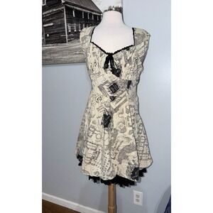 Harry Potter Marauder's Map Dress skater style XXL